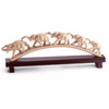 "Brige of Hope" Faux Ivory Elephant Sculpture