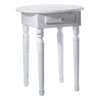 Carved Top Accent Table