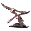 American Bald Eagles Soar Over Rocks Statue