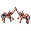 Patriotic Elephant Pair