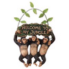 Monkey "Welcome To My Jungle" Sign