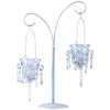 Mini-Chandelier Votive Stand With Pendants