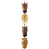 African Animal Masks Wall Plaque