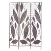 Bamboo Leaf Wrought Iron Room Divider Screen