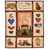 Country Home Fleece Throw Blanket