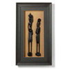 African Figurines Shadowbox