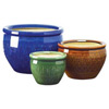 Jewel-Tone Flower Pot Trio