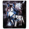 Wildlife Wolves Fleece Blanket