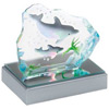 Crystal Dolphin Sculpture With LED Light