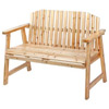 Wooden Cottage Garden Bench
